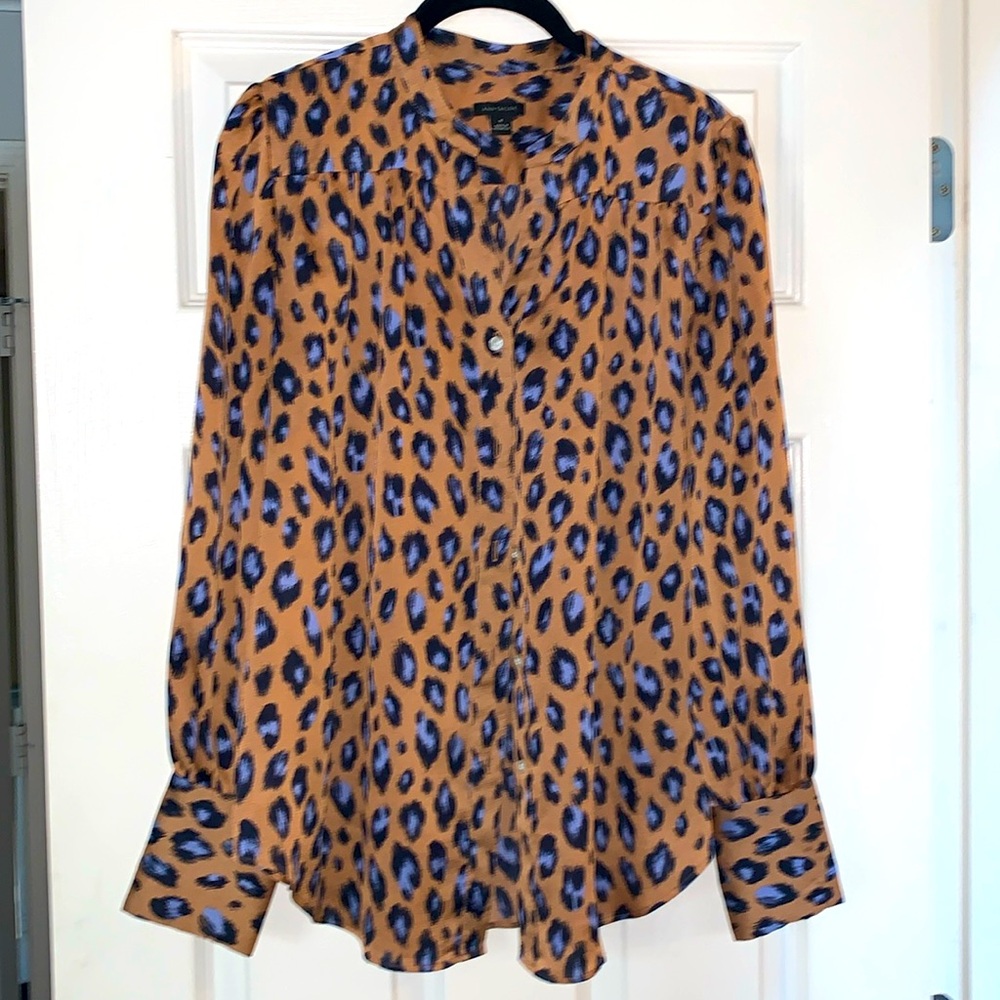 Ann Taylor Leopard print blouse